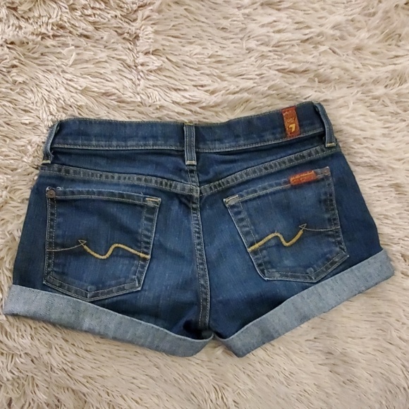 7 for all mankind jean shorts size 24 - Picture 5 of 6